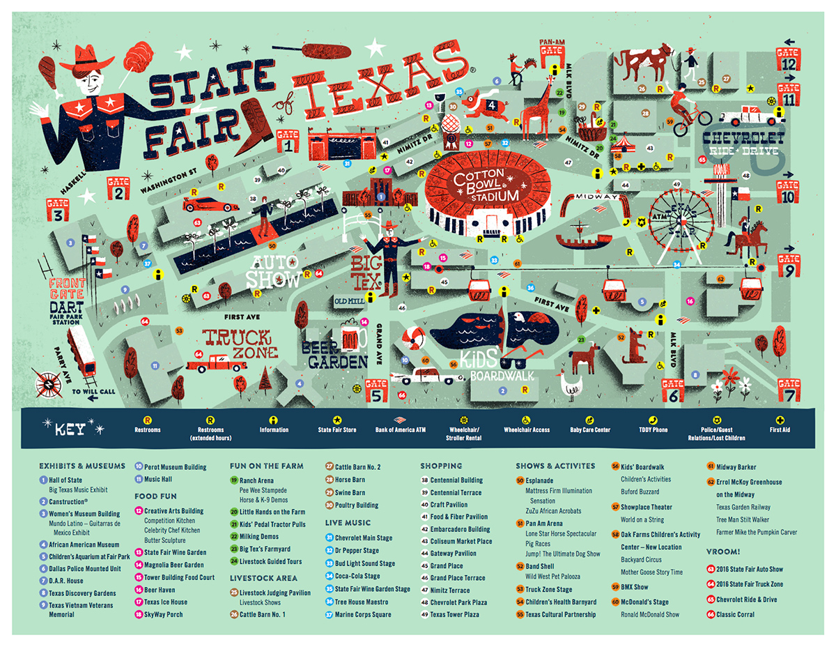 State Fair Texas Map